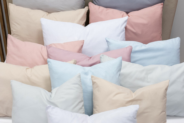 Cotton pillowcase 50 x 60 Uniform Ola White White