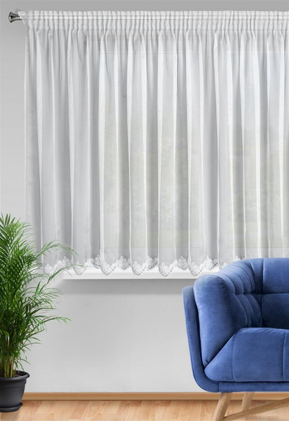 Decorative Curtain Liz2 300 x 145 Tape White