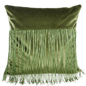 Velvet pillowcase Melba 45 x 45 Olive