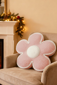 Pillow 50 x 15 Decorative Flower Boucle Pink