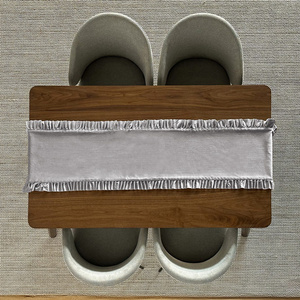 Table Runner 40 x 180 Decorative with Ruffles Ligia 07