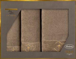 Set of Towels 3 pcs. Eva Minge GAJA Beige