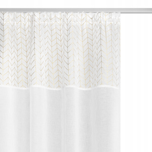 Curtain 140 x 270 Decorative Nord Tape White