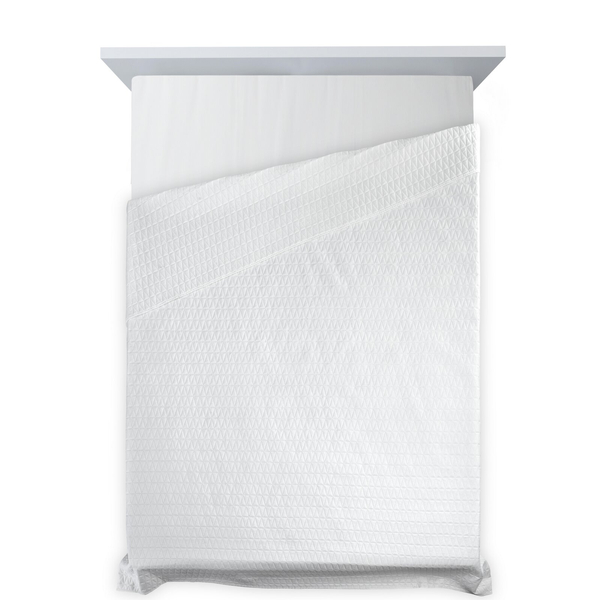 70 x 160 Quilted Decorative Bedspread Boni3 White