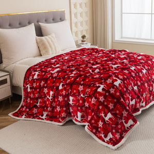 Koc 200 x 220 Mikrofibra Świąteczna Hayat 106