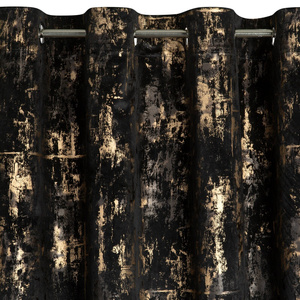 Curtain 140 x 250 Decorative Velvet Tonia Black