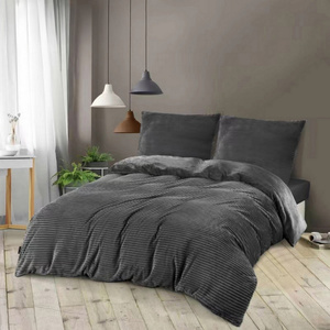 Pościel 200 x 220 3cz Mikrofibr Miś Pasy Ayse 2256