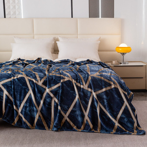 Koc 200 x 220 Mikrofibra Gładka Inger 19