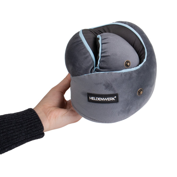 Poduszka Podróżna Rogal Memory z Kapturem Comfy 01