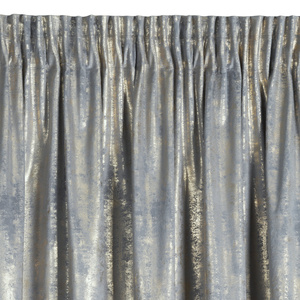 Curtain 140 x 270 Velvet Tape Renia Silver+Gray