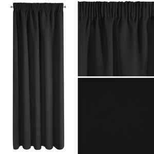 Curtain 135 x 270 Decorative Parisa Black