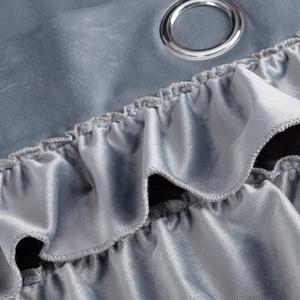 Curtain 140 x 250 Decorative Eyelets Erin Silver