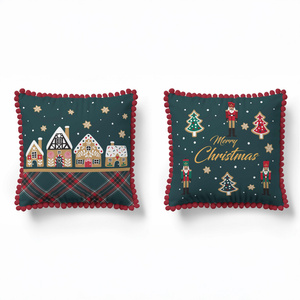 Christmas pillowcase 45 x 45 Christmas Panama 5379A