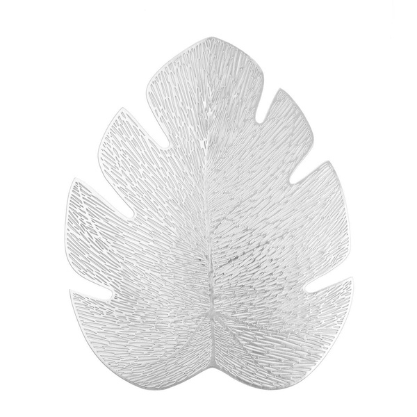 Podkładka 44 x 36 Dekoracyjna Monstera Srebrny