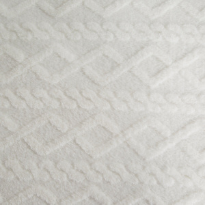 Blanket 150 x 200 Design Microfiber Braid White