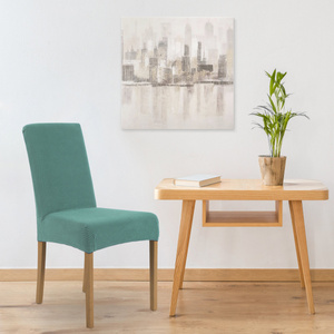 Chair Cover Smooth 35x55x30 Pokr03 Turquoise