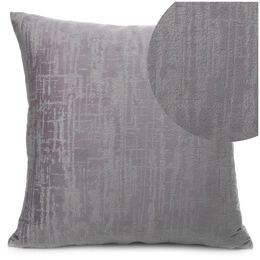 40 x 40 Decorative Velvet Marsala Silver Pillowcase
