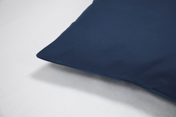 Poszewka Bawełna 40 x 60 Jednolita Ola Granat Navy