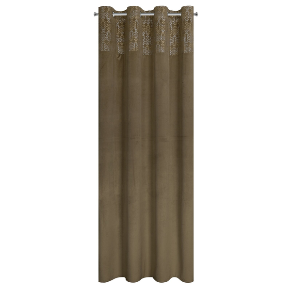 Zasłona 140 x 250 Dekoracyjna Liza Beż+Złoty