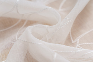 Decorative Curtain 145 x 270 Tape Cruz Voile 01