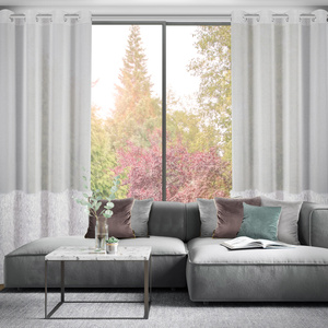 Firana 140 x 250 Dekoracyjna Gotowa Margaret2 Sreb