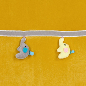 Curtain 140 x 250 Children's Eyelets Kids 1 Mustard