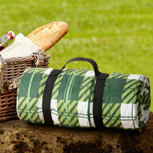 Picnic Blanket 130 x 145 Beach Picnic2 Green+B