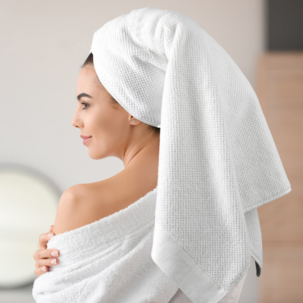Ręcznik Kąpielowy Riso (01) 30 x 50 Biały