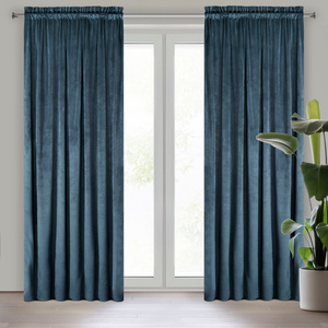 Pierre Cardini Tape Curtain 140 x 300 Navy Blue