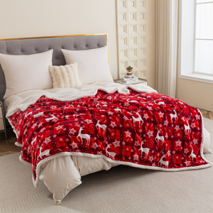 Koc 200 x 220 Mikrofibra Świąteczna Hayat 106