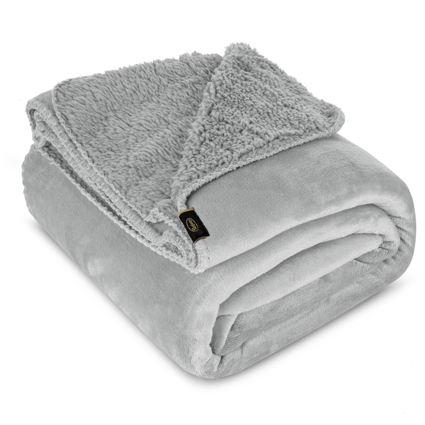 Blanket 150 x 200 Microfiber Two-sided Tedy Silver