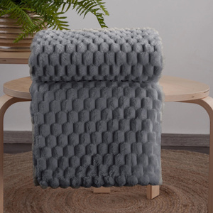 Blanket 150 x 200 Microfiber Design Cindy6 Steel