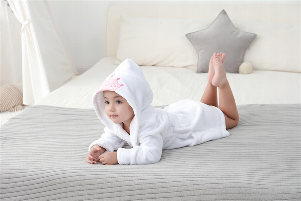 Children's Bathrobe with Hood M 120 Princess