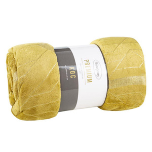 BLANKET 150 X 200 MICROFIBER GINKO4 HONEY