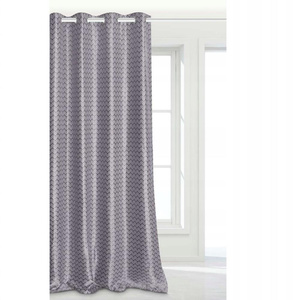 Curtain 140 x 250 Blackout Swivels Hard Silver