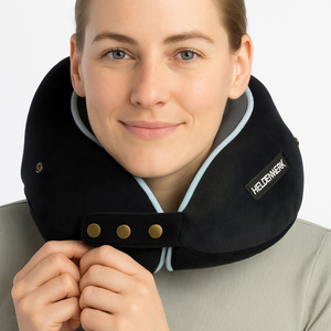 Poduszka Podróżna Rogal Memory z Kapturem Comfy 02