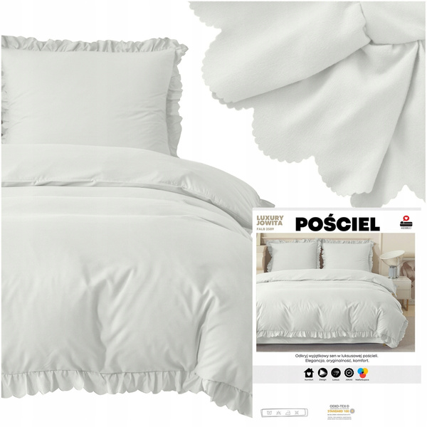 Pościel 140 x 200 2cz z Falbaną Luxury Jowita 07