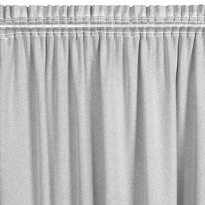 Zasłona 140 x 270 Dekoracyjna Taśma Eris J.Srebrny