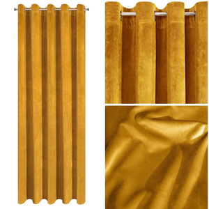 Curtain 140 x 250 Ready Decorative Villa1 Mustard