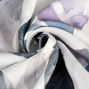 Zasłona 135 x 270 Dekoracyjna Taśma Lilia Bia+Fiol