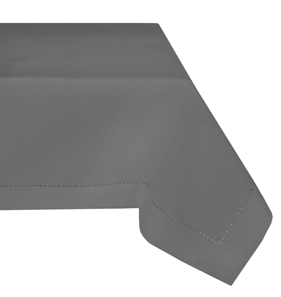 Stain Resistant Tablecloth with a Moiré 240_Grey 140x240