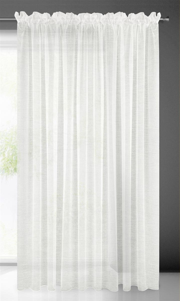 Lucy Decorative Curtain on Tape 300 x 250 White