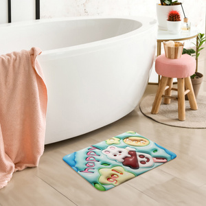 Magic 16 3D Non-Slip Absorbent Bathroom Mat