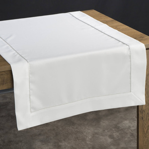 Tablecloth 40 x 140 Decorative Madele White