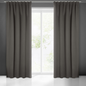 Curtain 140 x 300 Decorative Blackout Milan Graphite