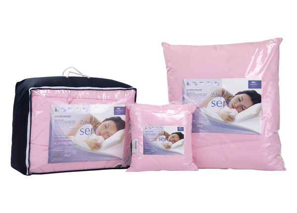 Poduszka 50 x 70  Zdrowy Sen Pikowana Extra Róż