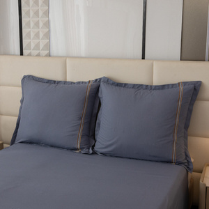 Pościel 160 x 200 3cz Gładka Z Haftem Lumera 12