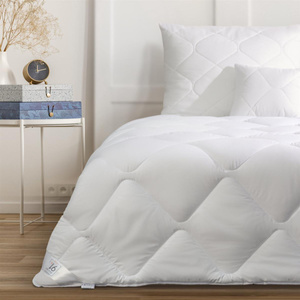Quilt 160 x 200 Anti-allergenic Silver White