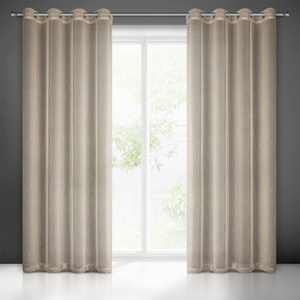 Curtain 140 x 250 Decorative Eyelets Adela Beige