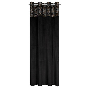 Curtain 140 x 250 Decorative Liza Black+Gold